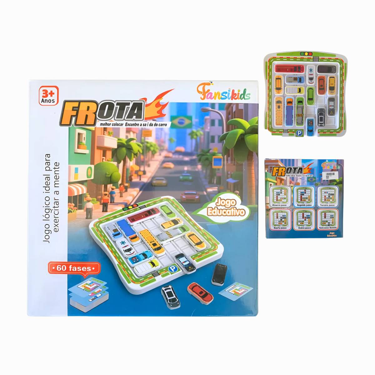 Jogo De Tabuleiro Raciocínio Lógico Frota Hora Do Rush | XDX CHIC