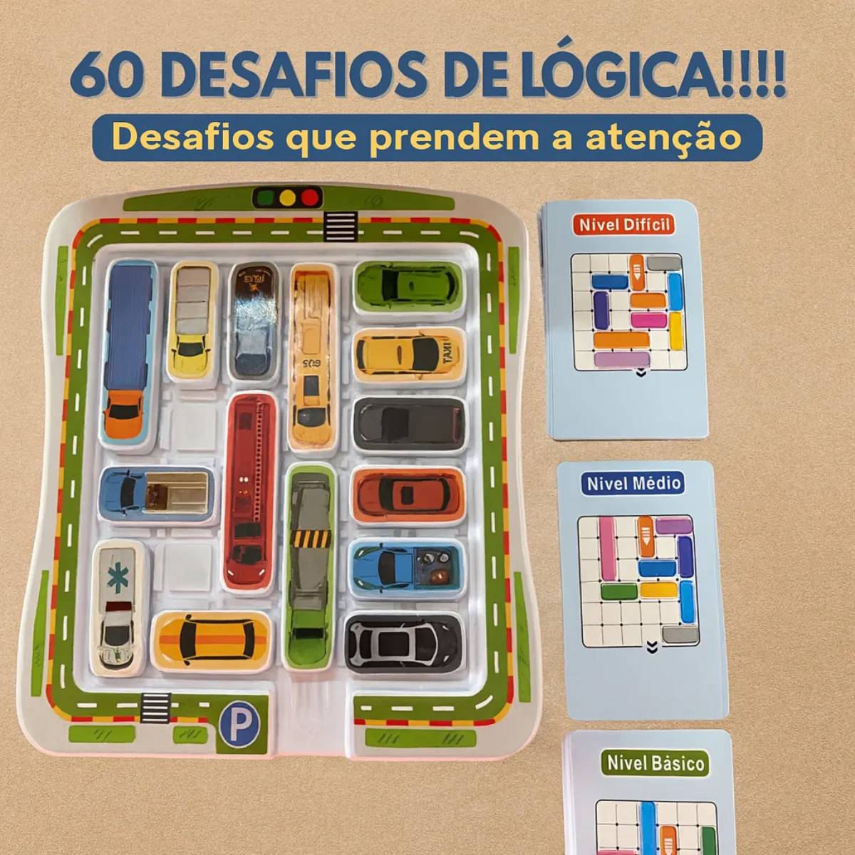 Jogo De Tabuleiro Raciocínio Lógico Frota Hora Do Rush - TW881A