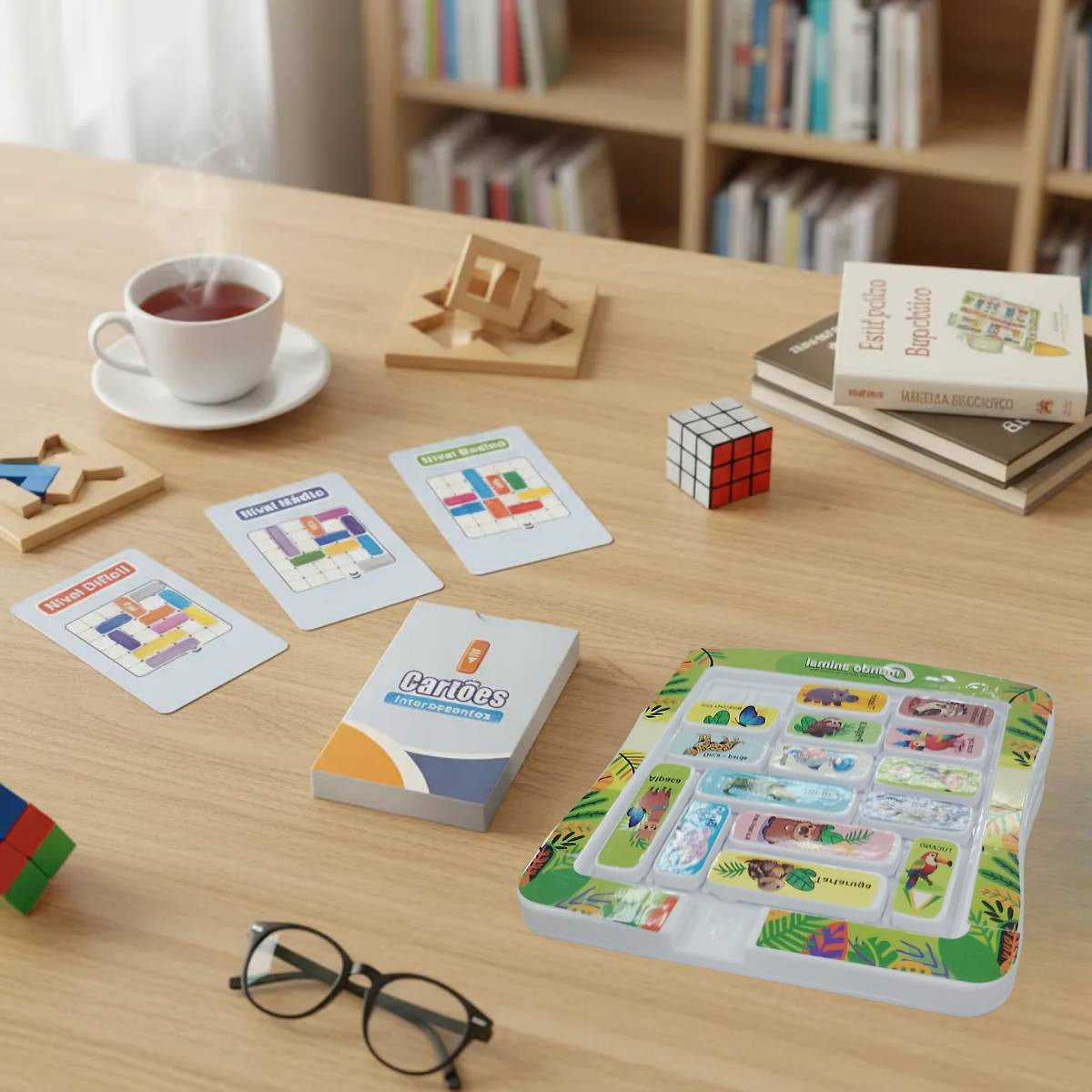 Jogo De Tabuleiro Raciocínio Lógico Mundo Animal - TW881D