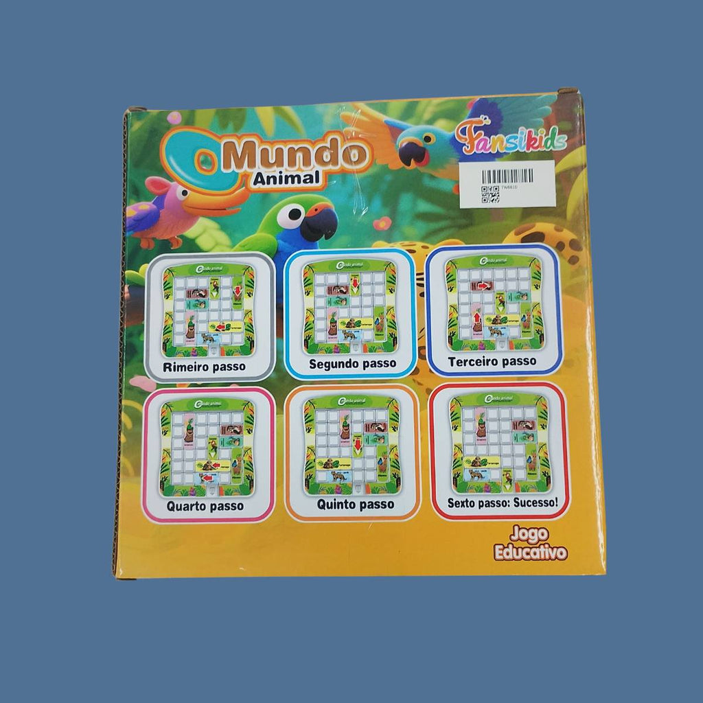 Jogo De Tabuleiro Raciocínio Lógico Mundo Animal - TW881D