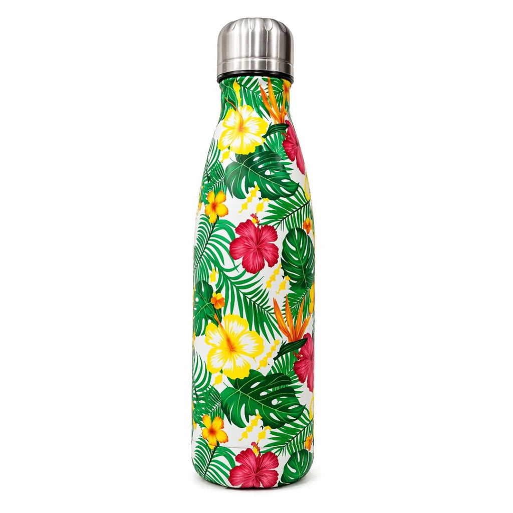 Garrafa Térmica Estampada Tropical e Tampa Metalizada - CGT23135