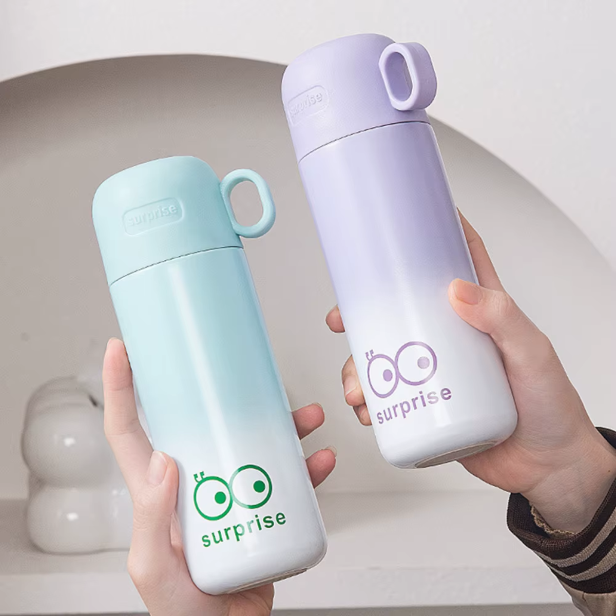 Garrafa Térmica Feminina Aço Inoxidável 450ml - IOD00026