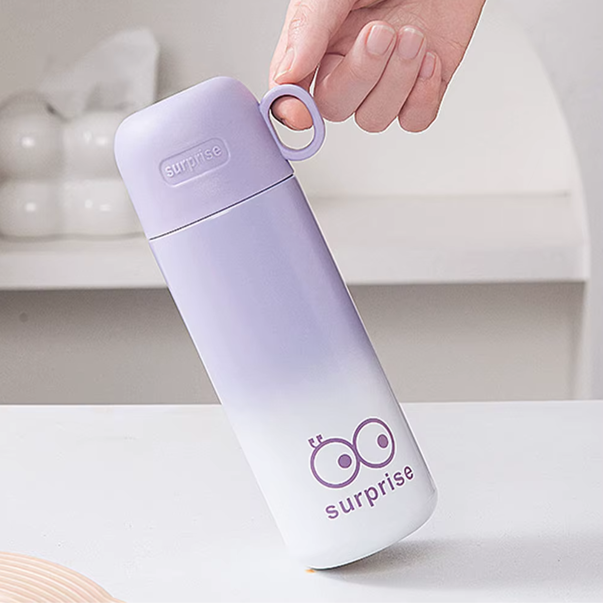 Garrafa Térmica Feminina Aço Inoxidável 450ml - IOD00026