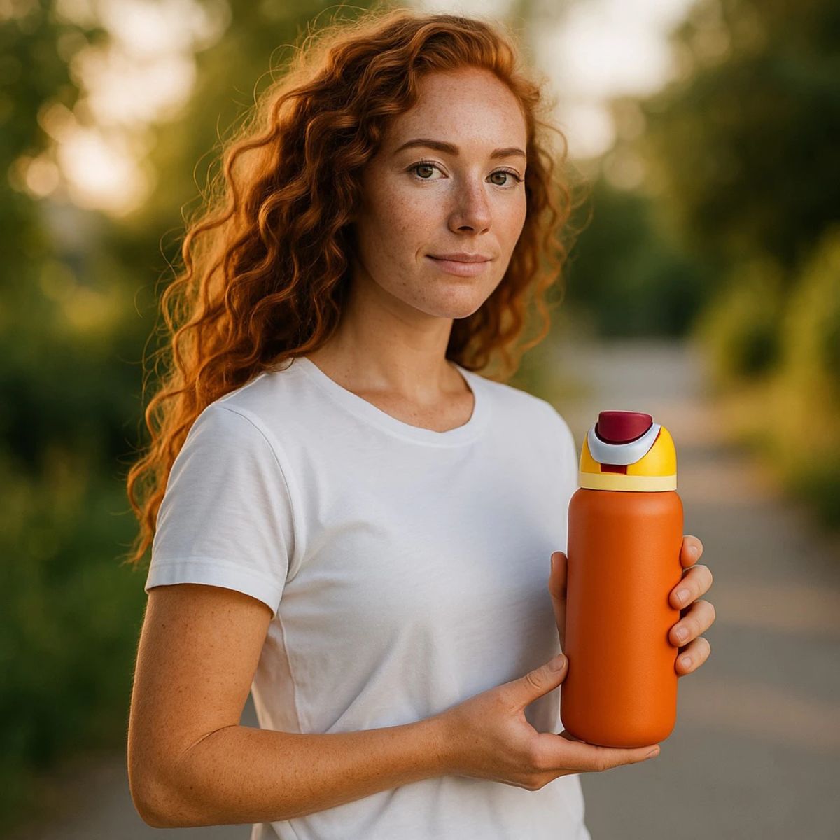 Garrafa Térmica de Aço Inoxidável com Canudo Embutido 580 ml - IOD00036