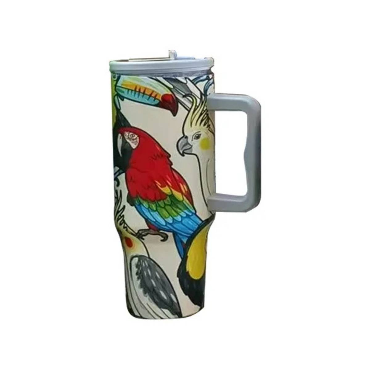 Garrafa/Copo Térmico de 1200ml com Estampa de Tucano - IOD00039