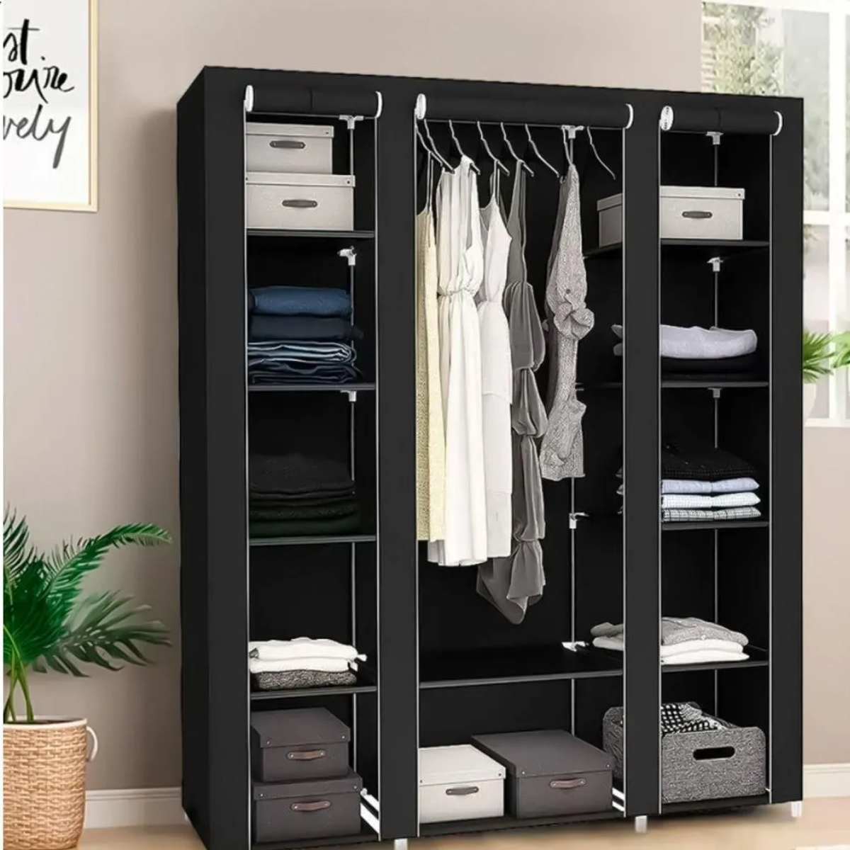 Guarda Roupa Dobrável Organizador Roupa Portátil - SN-3
