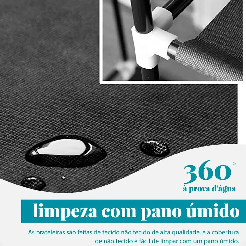 Guarda Roupa Dobrável Organizador Roupa Portátil - SN-3
