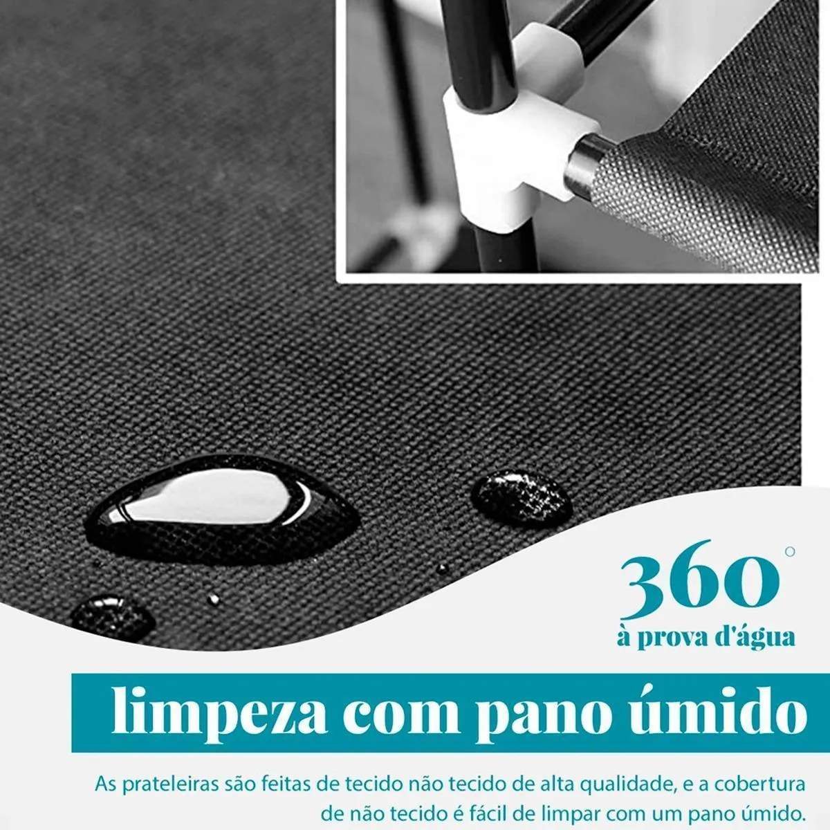 Guarda Roupa Dobrável Organizador Roupa Portátil - SN-3