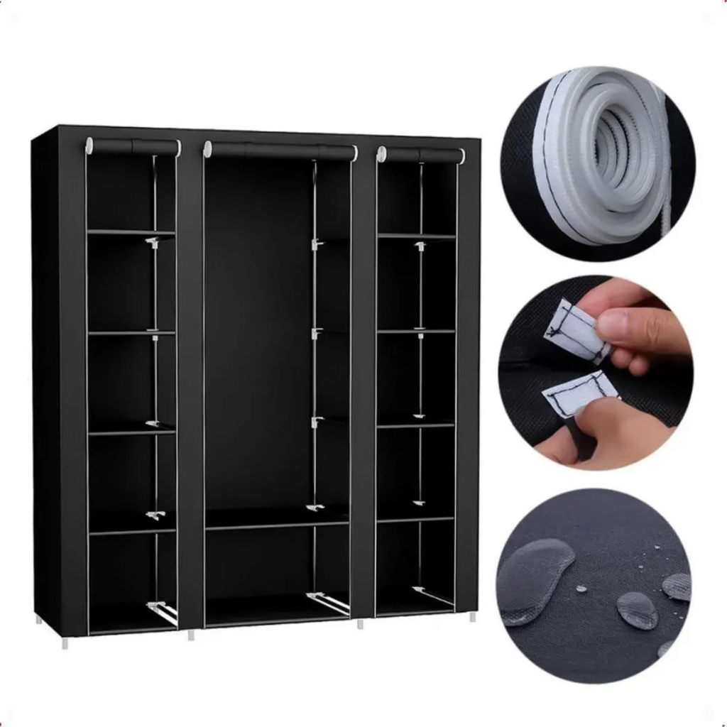Guarda Roupa Dobrável Organizador Roupa Portátil - SN-3