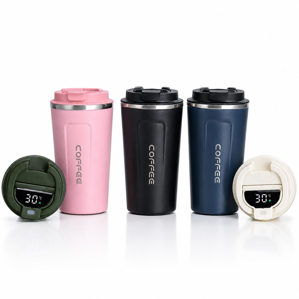 Copo Térmico em Aço Inox com Tampa para Café -  IOD00037/CGT4035