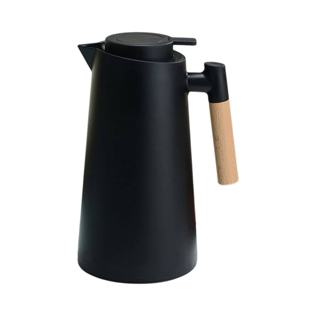 Garrafa Térmica de Café Preta com Cabo de Bambu 1L - IOD00053-PT