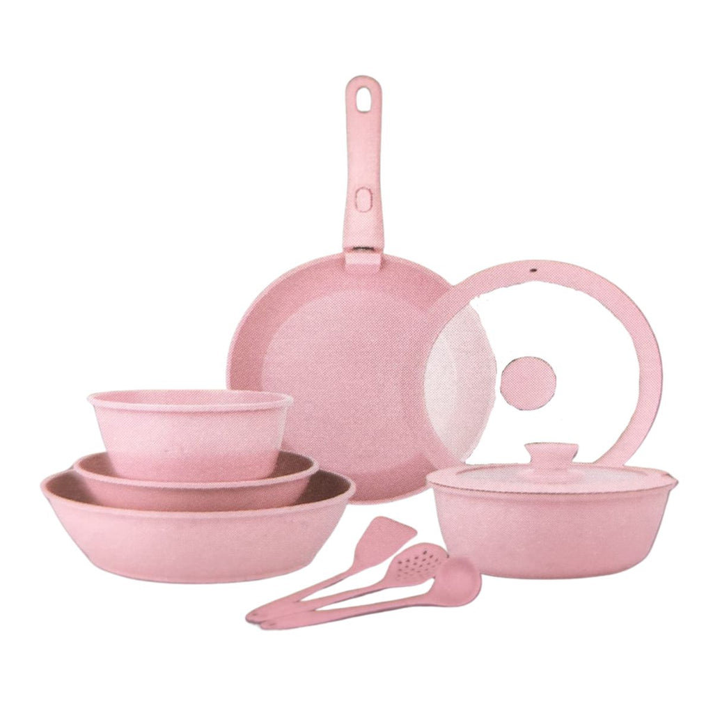 Jogo de Panelas 11 Peças Antiaderente com Cabo Removível - IPJ00008