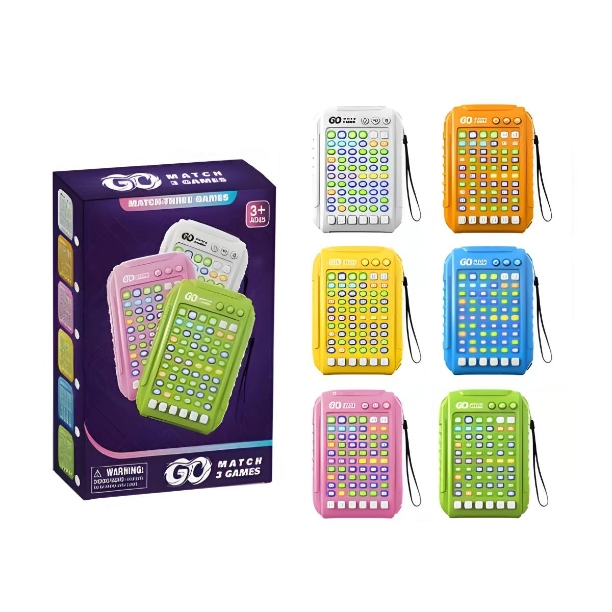 Jogo Eletrônico Combinar 3 Cores Candy Crush Portátil - TW882-5