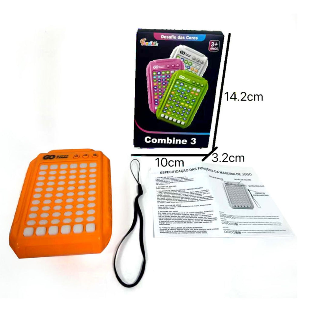 Jogo Eletrônico Combinar 3 Cores Candy Crush Portátil - TW882-5