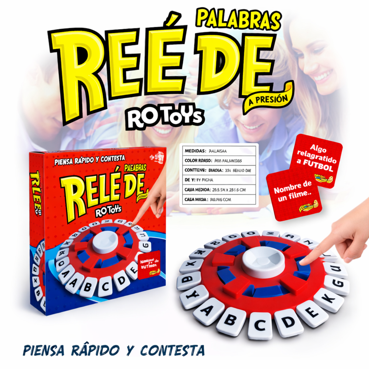 Jogo de Palavras Tabuleiro Nº1 RELÉ STOP Em Português - TW882-1