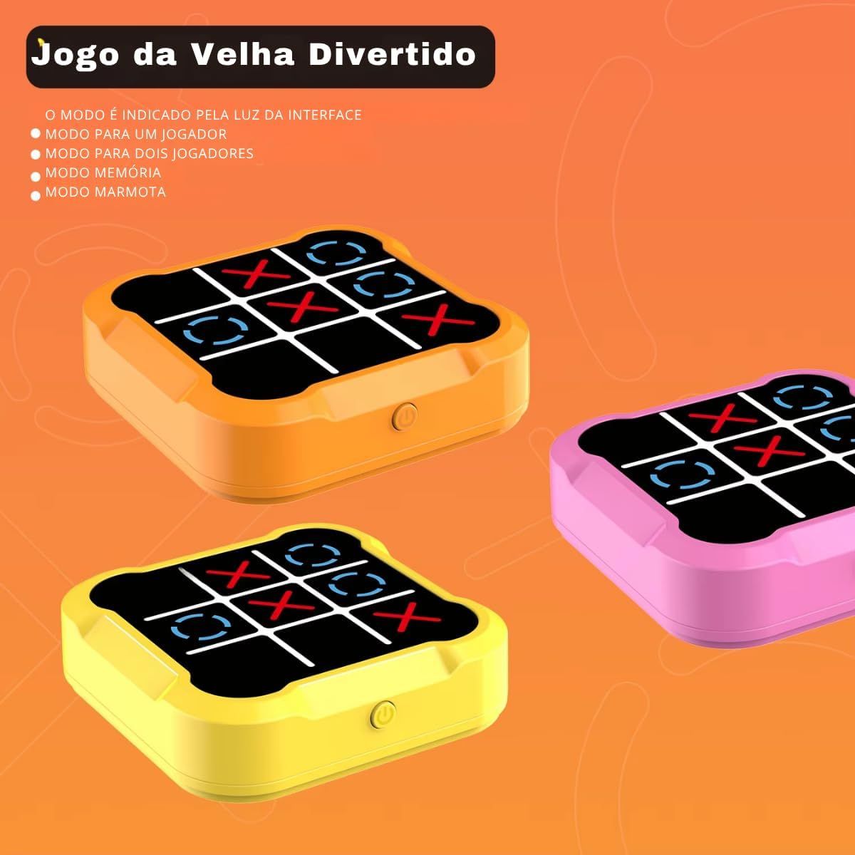 Jogo da Velha Eletrônico Brinquedo Educativo Lógica e Concentração - TW882-3Y