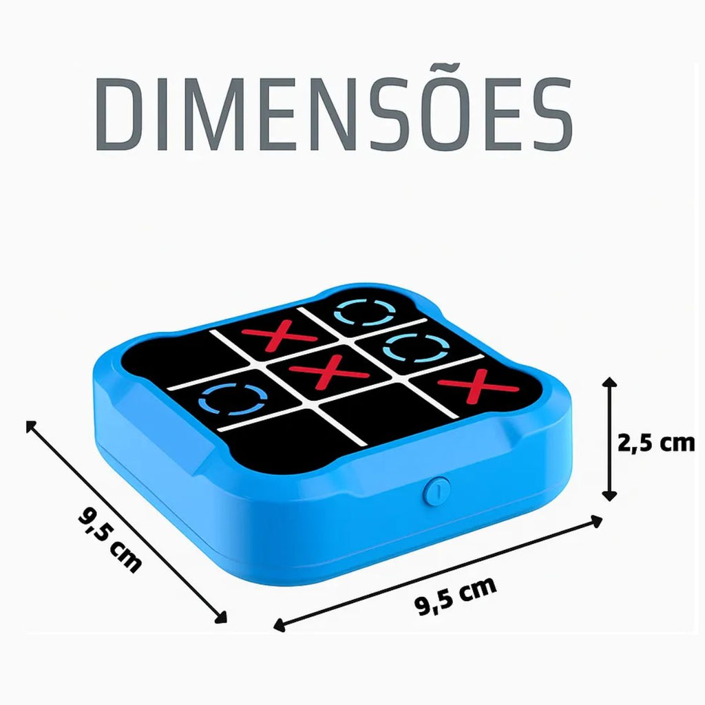 Jogo da Velha Eletrônico Infantil 4 em 1 LED USB-C - TW882-3