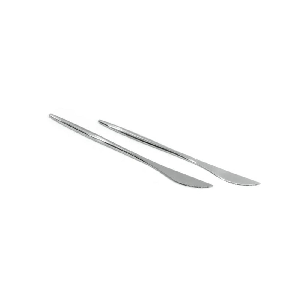 KIT 6 Peças Facas Slim Prateadas Inox - CTI0008