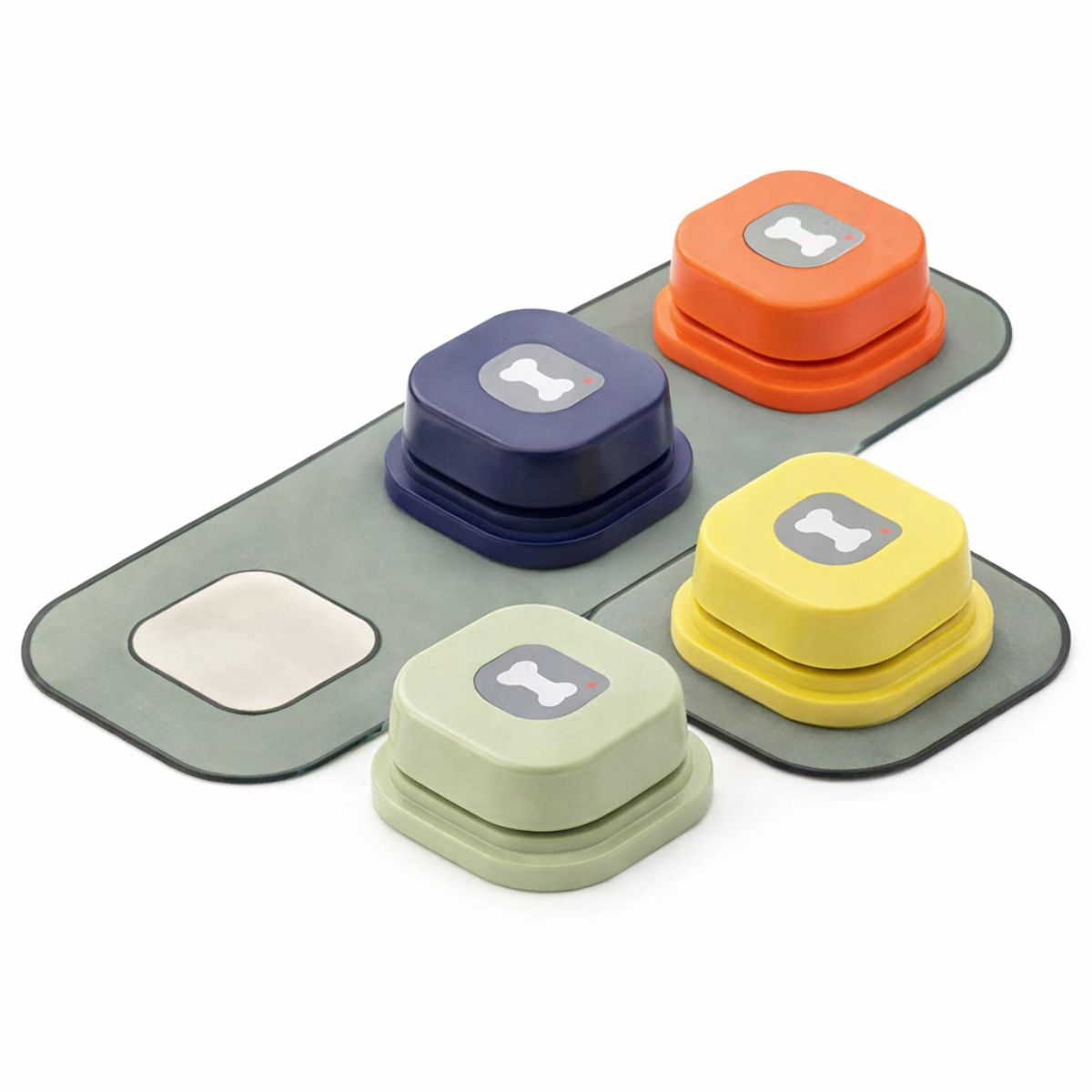 Kit 4 Botões Gravadores Interativos para Cães e Gatos - QS02F