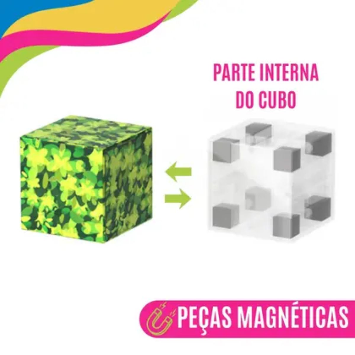 Kit Blocos Magnéticos Castelo Infantil 145 Peças com Caixa - TW883-39