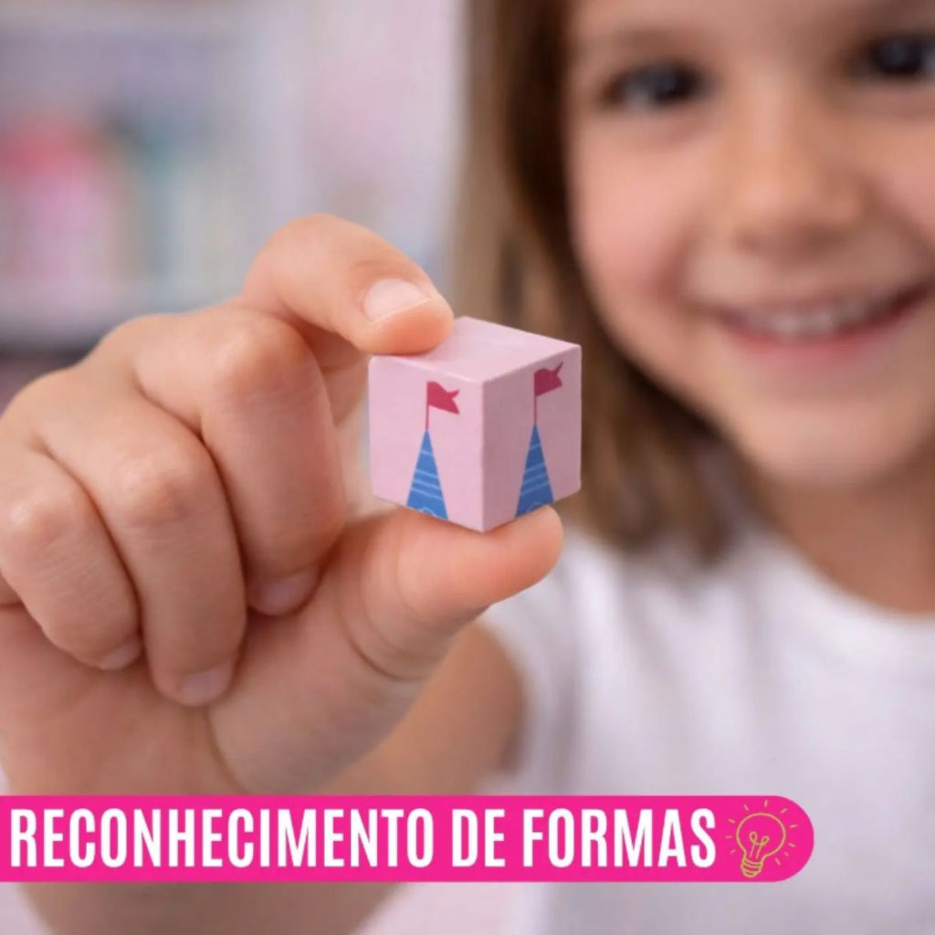 Kit Blocos Magnéticos Castelo Infantil 145 Peças com Caixa - TW883-39