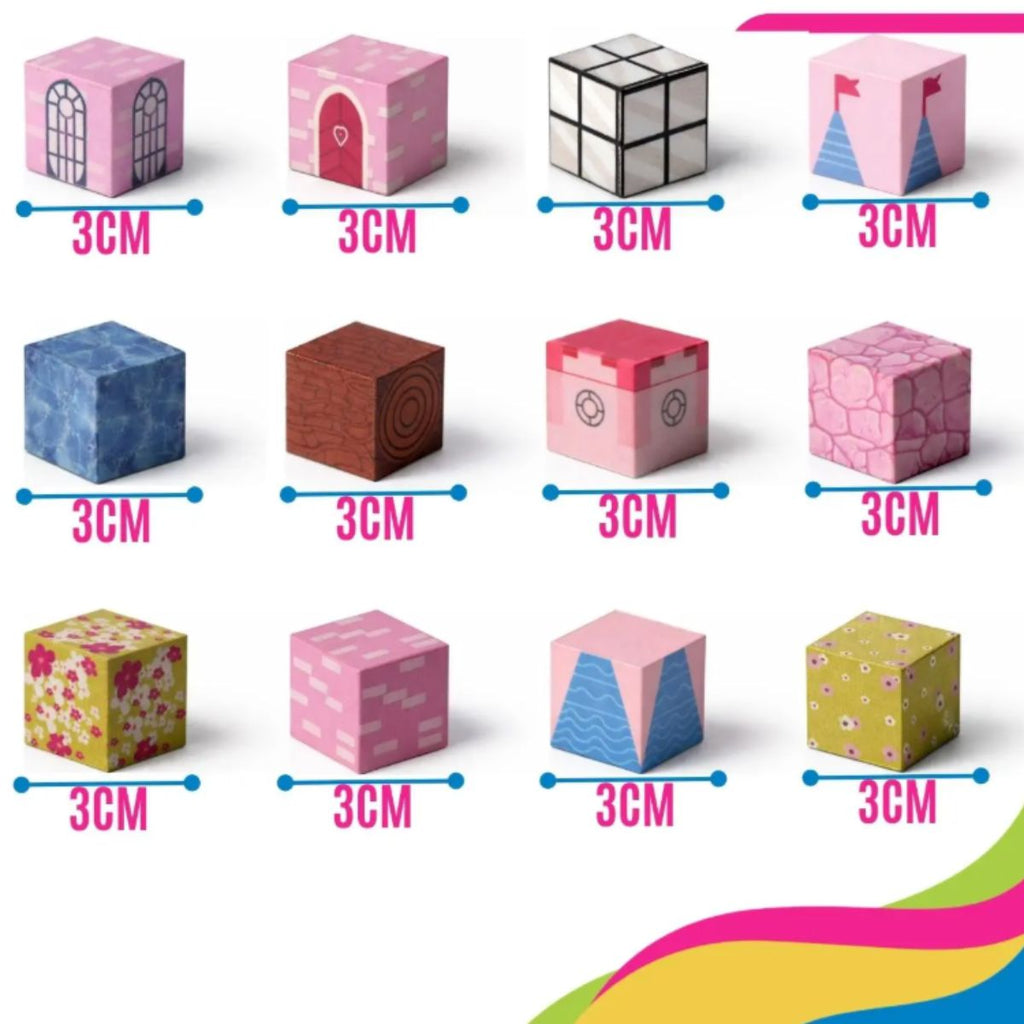 Kit Blocos Magnéticos Castelo Infantil 145 Peças com Caixa - TW883-39