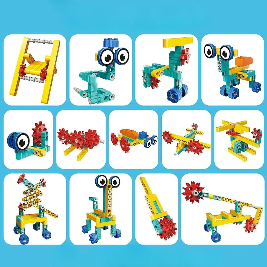Kit Educativo Blocos De Montar Robô Animais 135 Peças - TW886-365