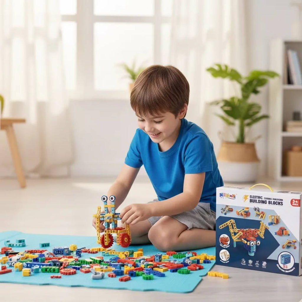 Kit Educativo Blocos De Montar Robô Animais 180 Peças - TW886-361