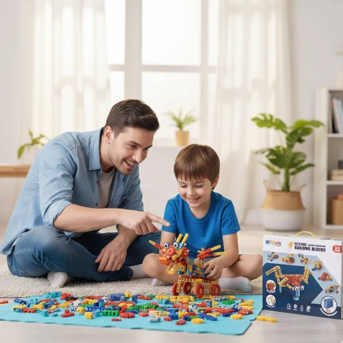 Kit Educativo Blocos De Montar Robô Animais 180 Peças - TW886-361