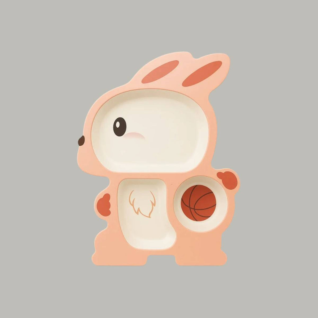 Kit Refeição Infantil Menina 5 Peças Bambu Sustentável Seguro - A031