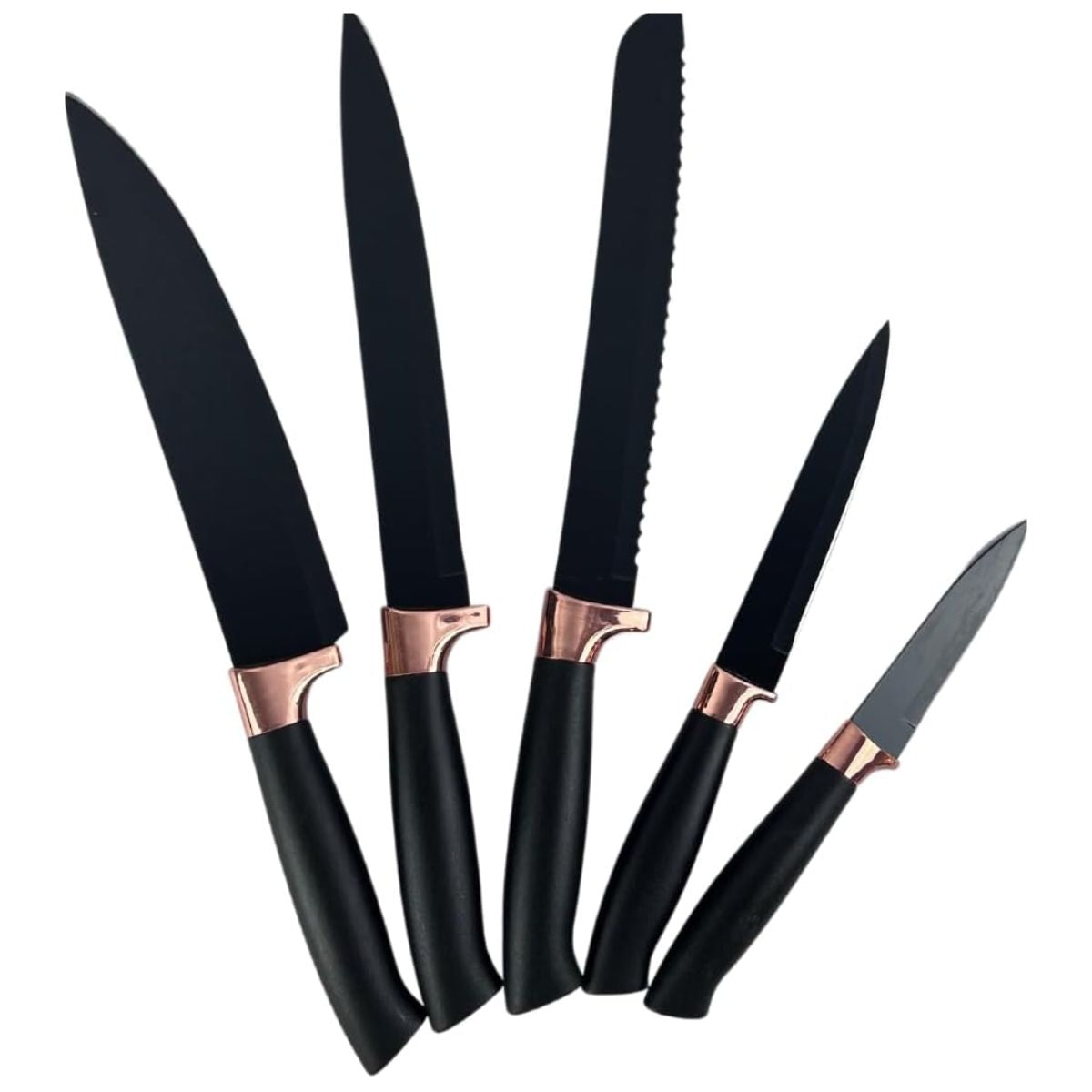 Kit Utensílios de Cozinha 19 Peças com Facas e Tábua - DA-19G