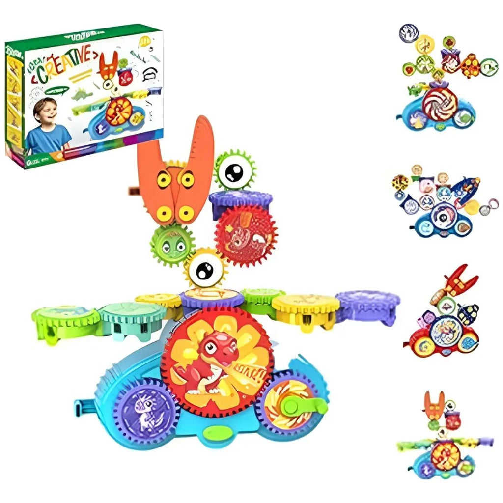 Kit de Engrenagens Educativo com Montagens Criativas - JXT-88901