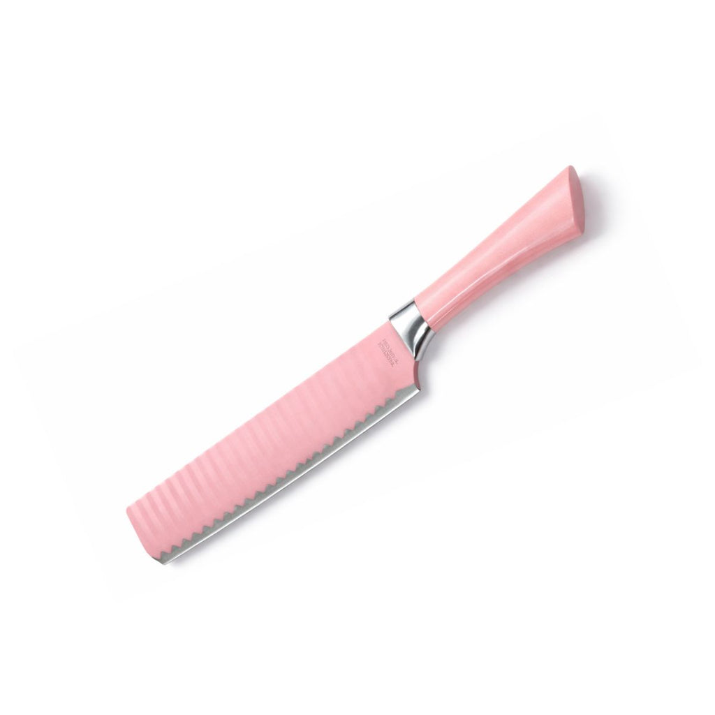 Kit de Facas Rosa 6 Peças em Aço Inox com Descascador - XDX-12216ROSA