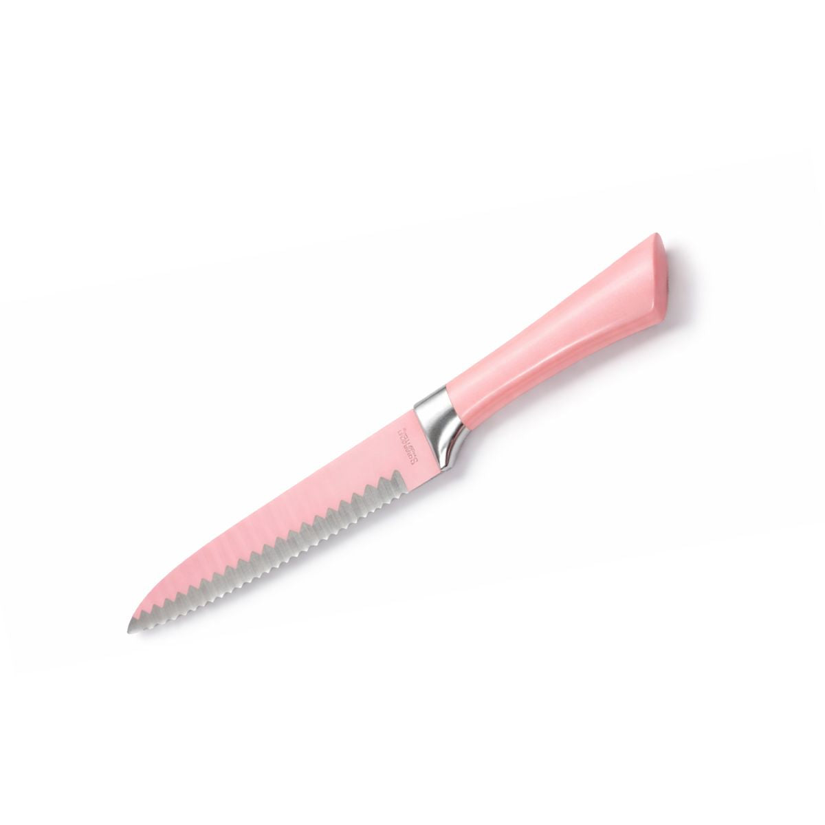 Kit de Facas Rosa 6 Peças em Aço Inox com Descascador - XDX-12216ROSA
