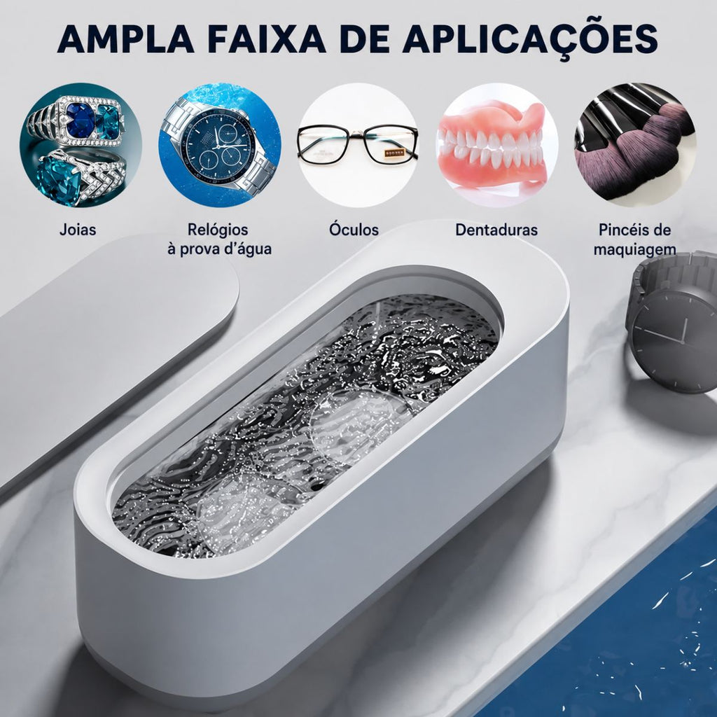 Limpadora Ultrassônica Multifuncional Portátil - CM-2556