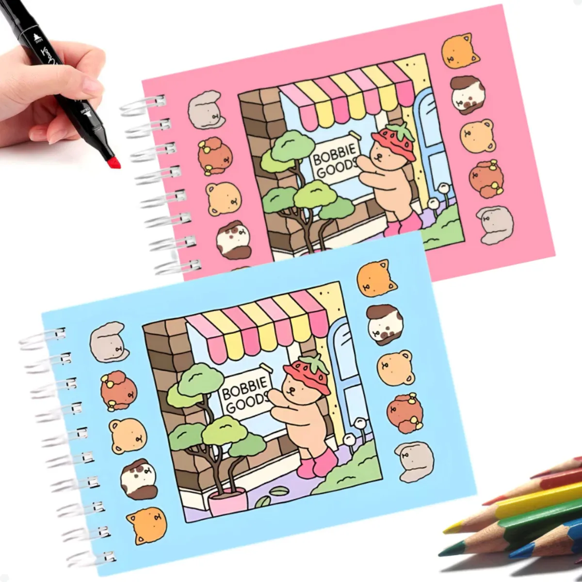 Livro Colorir Bobbie Goods 50 Folhas Desenhos Pintar Ursinhos - BJG25011