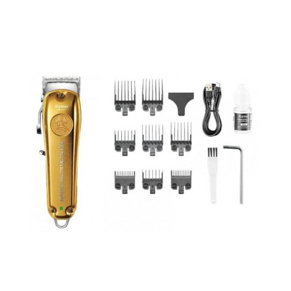 Máquina De Cortar Cabelo Profissional Kemei KM-1831 Versátil e Recarregável - KM-1831