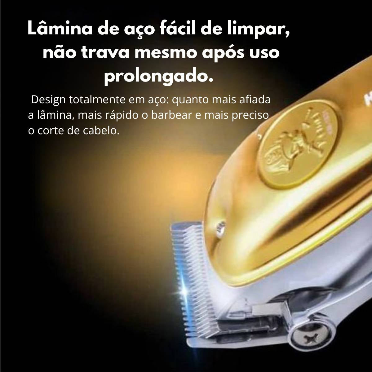 Máquina De Cortar Cabelo Profissional Kemei KM-1831 Versátil e Recarregável - KM-1831