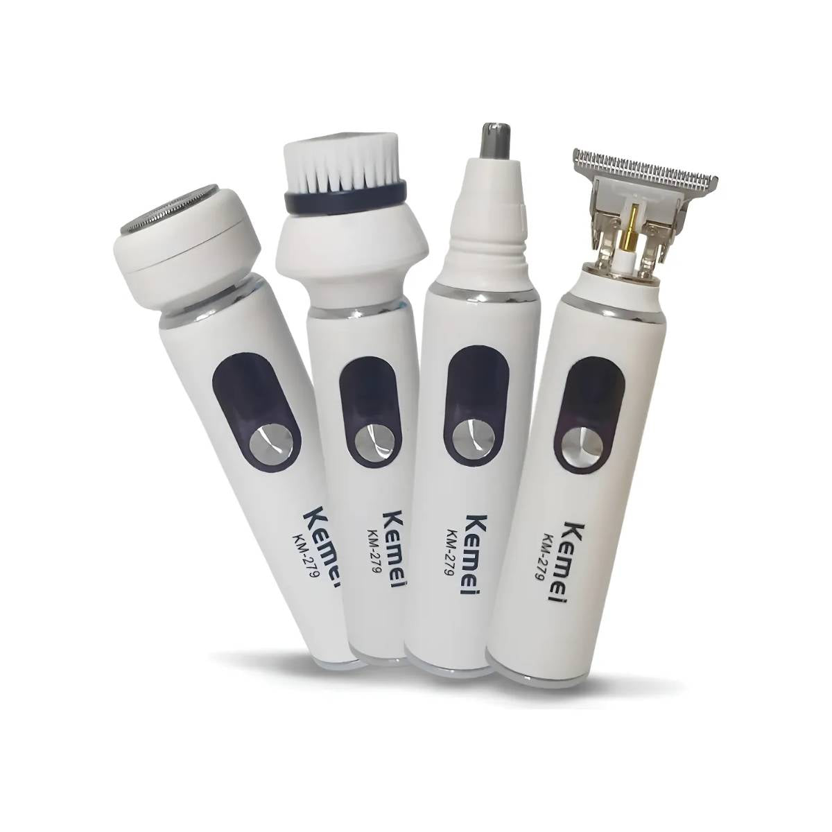 Máquina Kemei KM-279 Aparadora De Pelos 4x1 Cabelo Corpo Barba Nariz - LFJ-KM-279