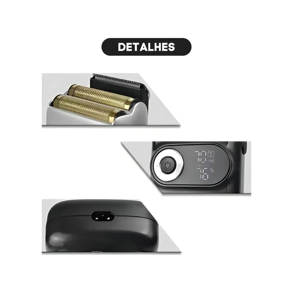 Maquina Kemei KM-2026 Shaver Sem Fio Bivolt Recarregável - TXD-KM-2026