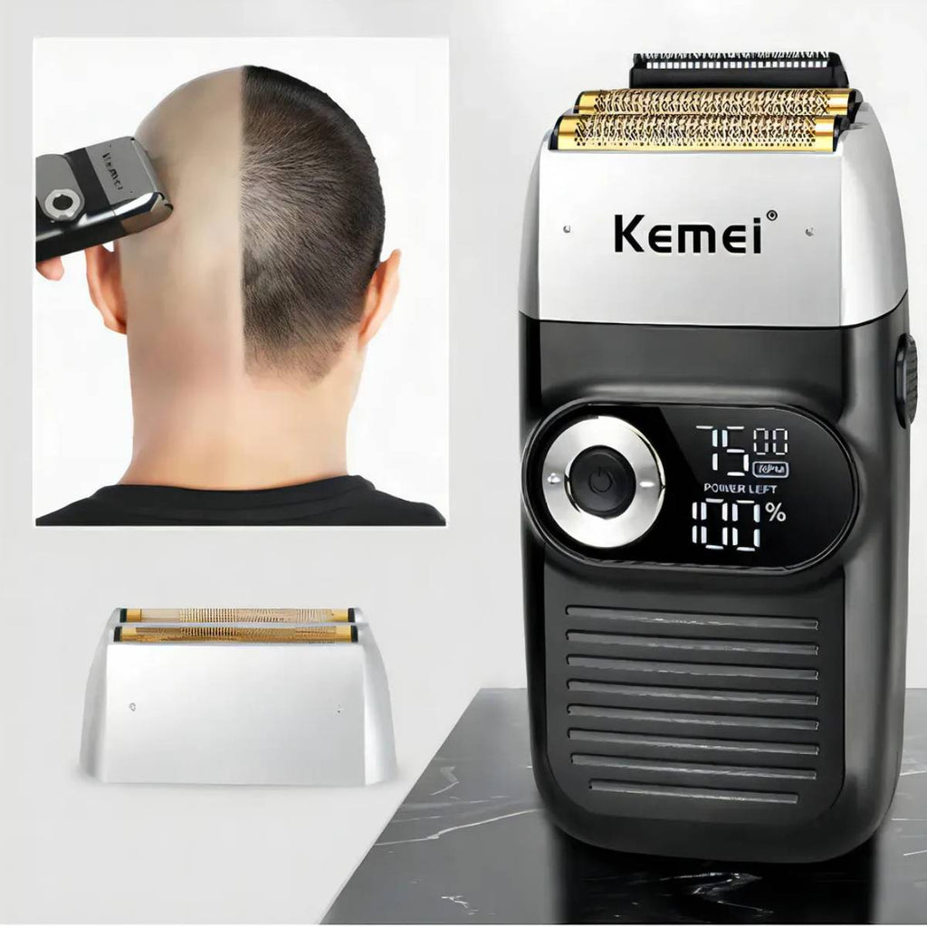 Maquina Kemei KM-2026 Shaver Sem Fio Bivolt Recarregável - TXD-KM-2026
