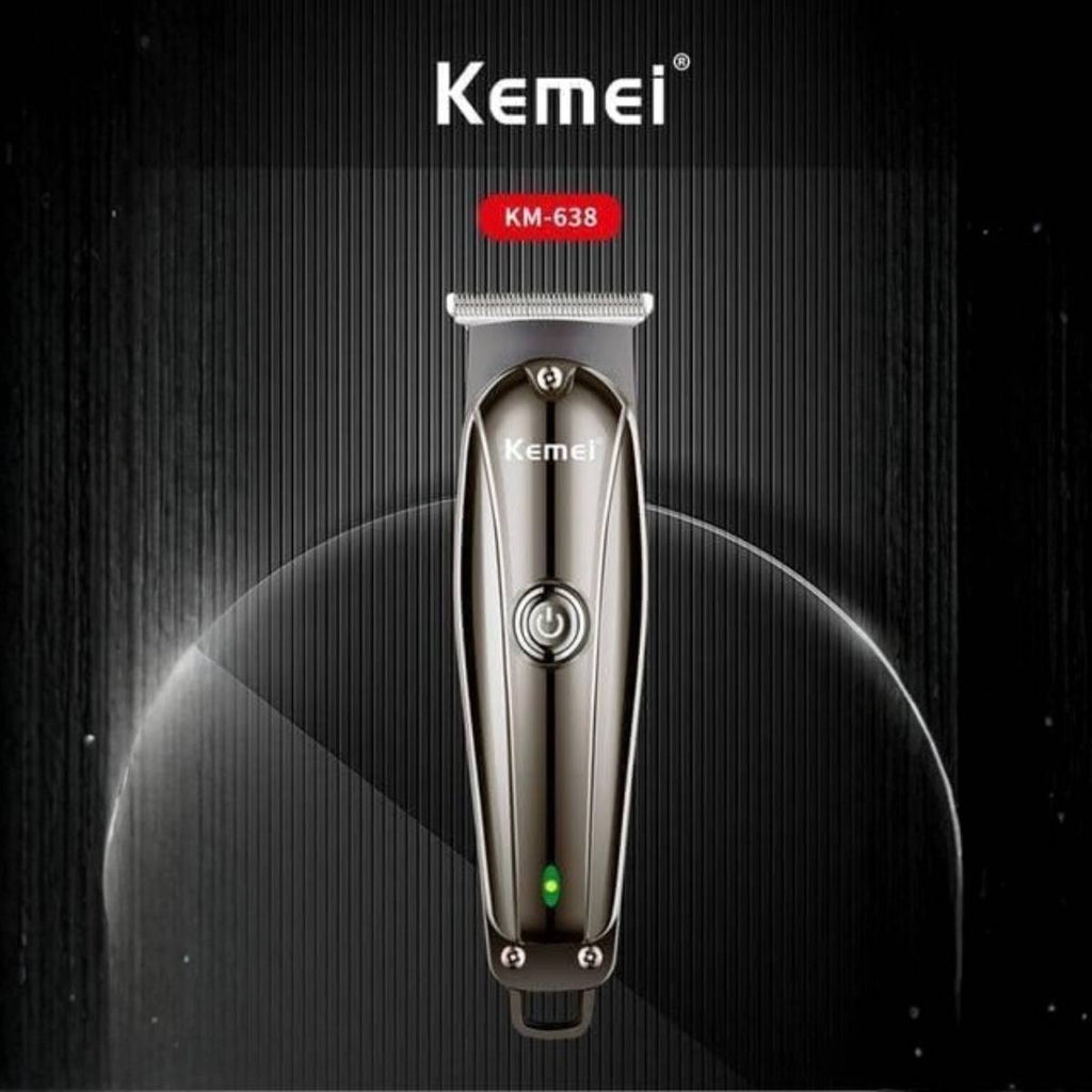 Máquina de Cortar Cabelo Elétrica Kemei KM-638 Profissional Sem Fio Recarregável - KM-638