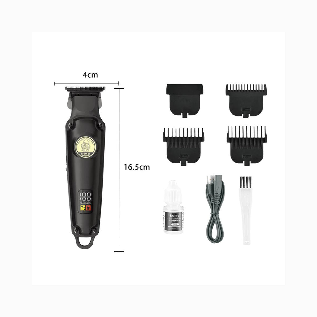 Máquina de Cortar Cabelo Profissional KM-2371 Elétrico Sem Fio USB - LFJ-KM-2371