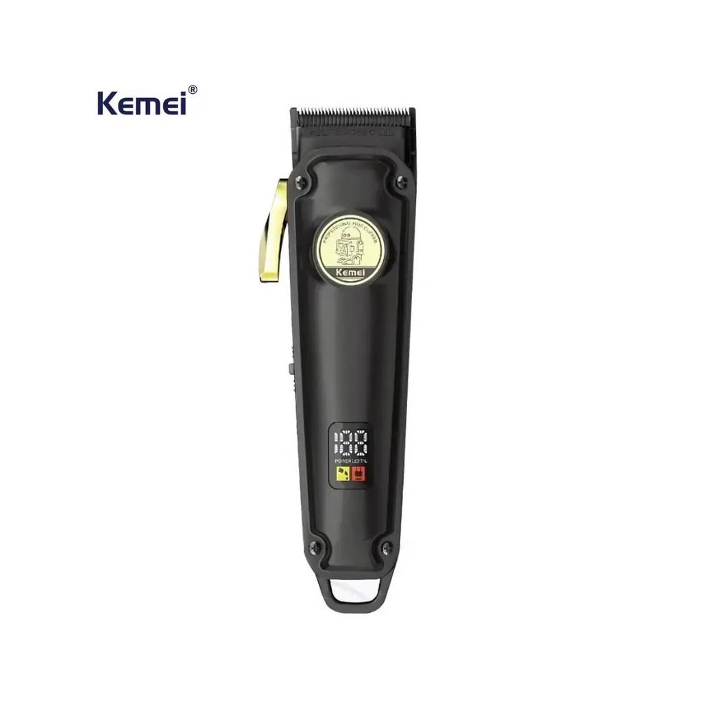 Máquina de Cortar Cabelo Profissional KM-2372 Elétrico Sem Fio USB - LFJ-KM-2372