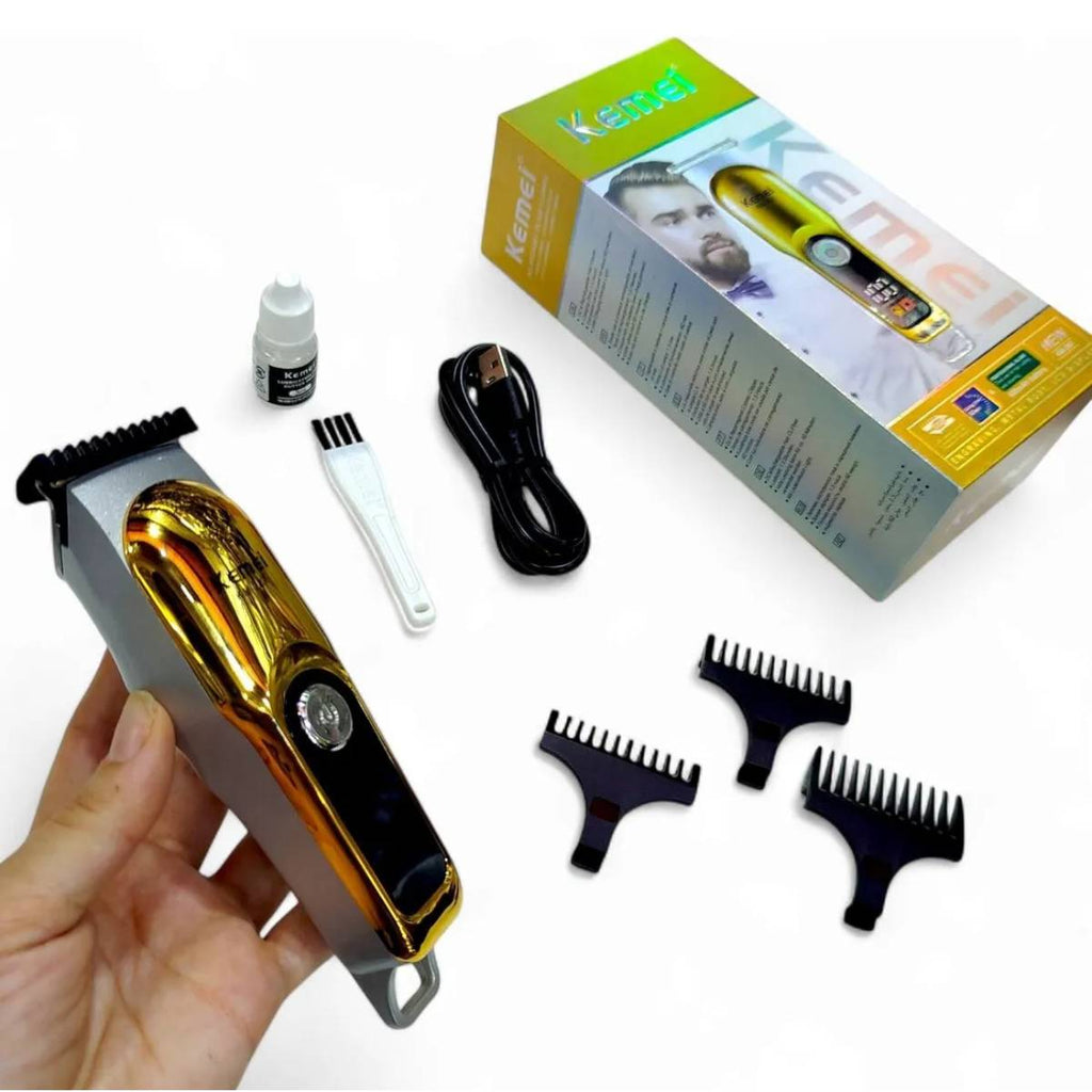 Máquina de Cortar Cabelo Universal Kemei KM-287 USB - LFJ-KM-287