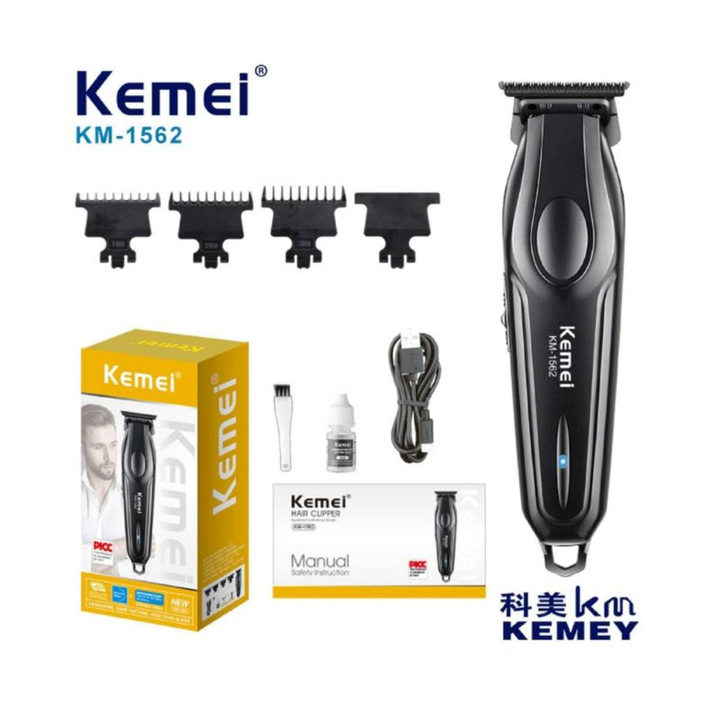 Máquina de Cortar Cabelo Kemei KM-1562 Recarregável - LFJ-KM-1562