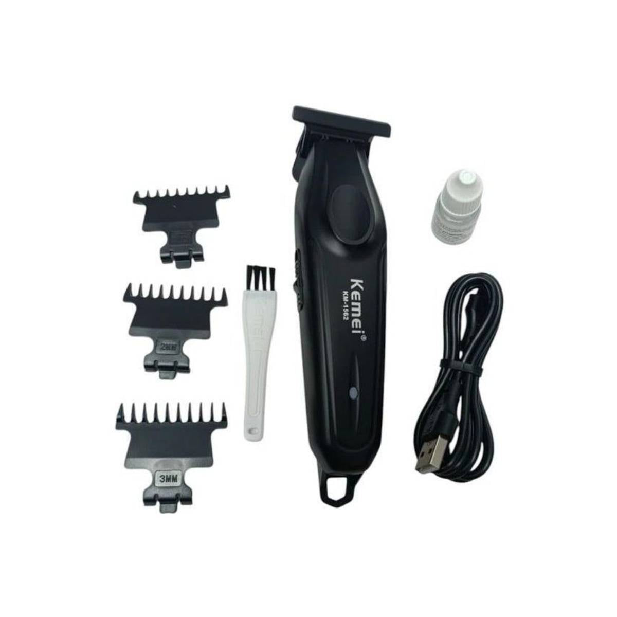 Máquina de Cortar Cabelo Kemei KM-1562 Recarregável - LFJ-KM-1562