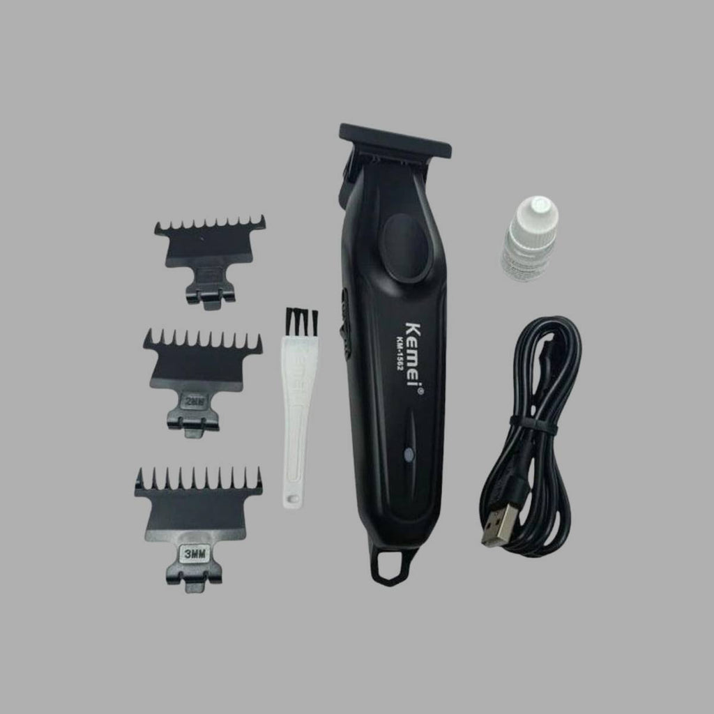 Máquina de Cortar Cabelo Kemei KM-1562 Recarregável - LFJ-KM-1562