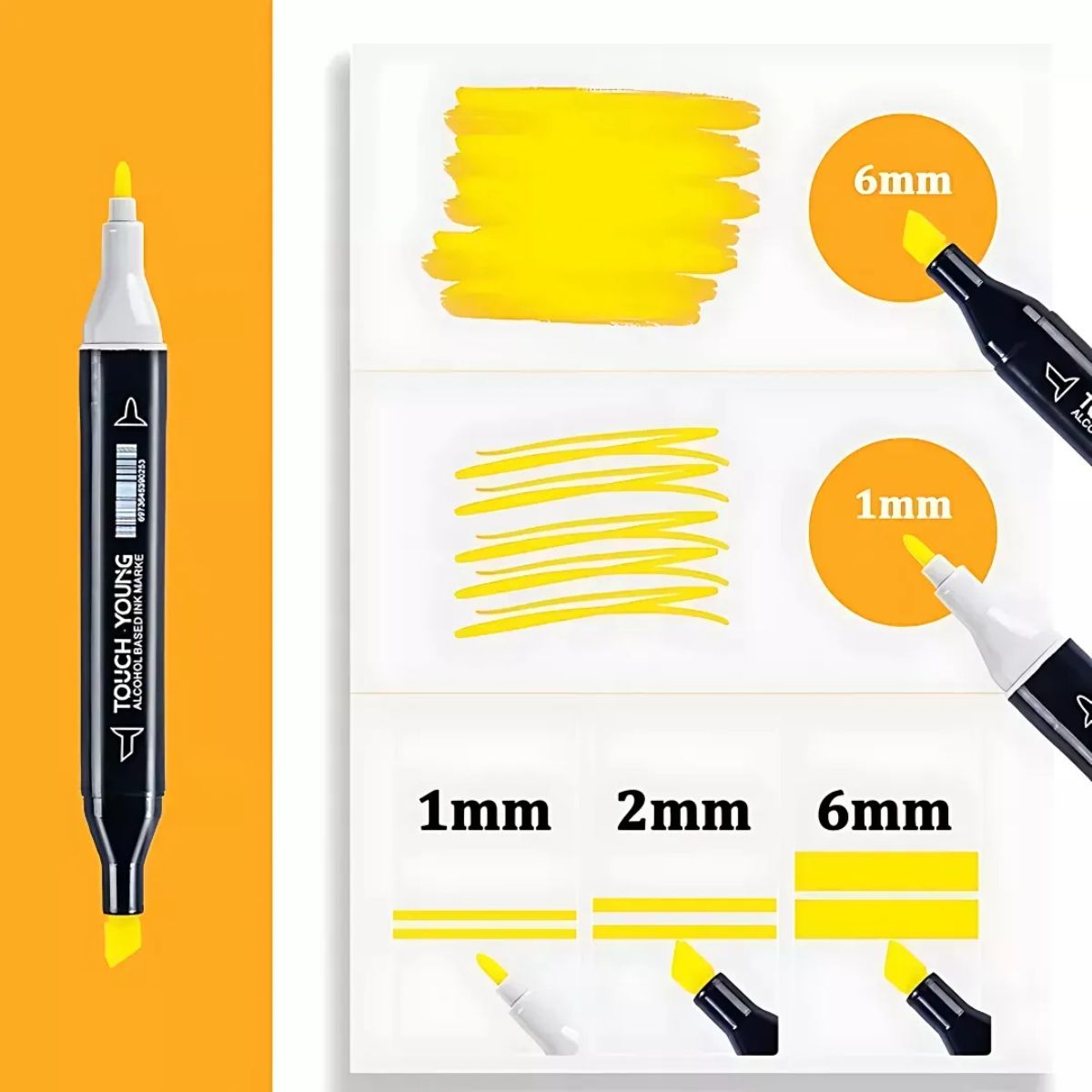 Marcadores Touch 80 Cores com Ponta Dupla e Estojo Organizador - MCA00006