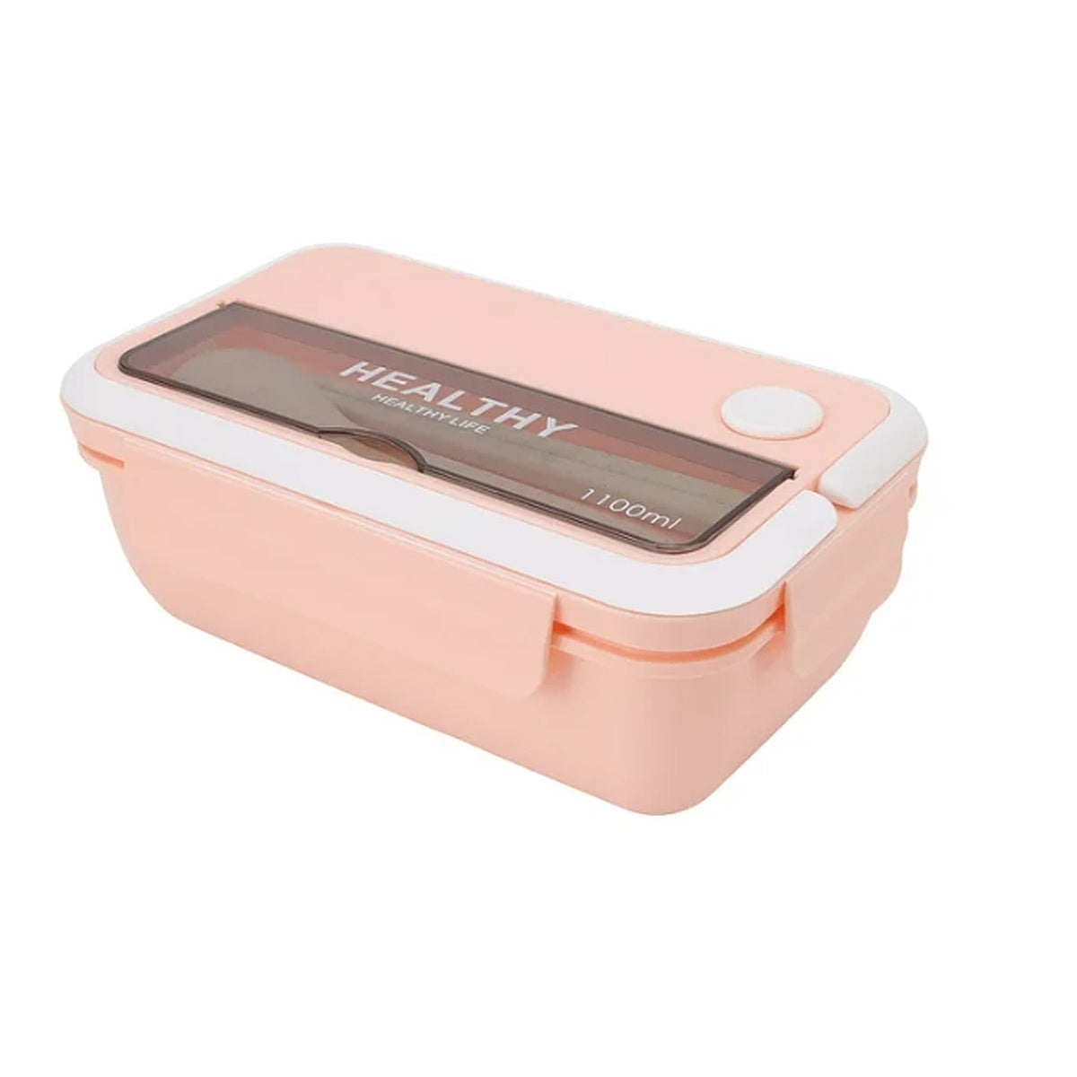 Marmita Térmica 2 Compartimentos 1100ml com Colher e Hashi - DD-2210